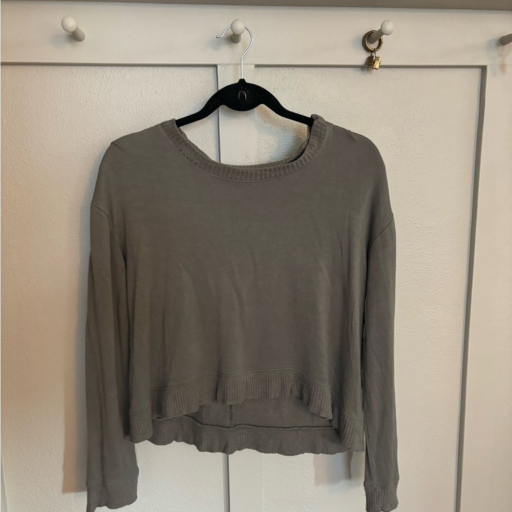 SPLENDID Cropped Hunter Green Sweater